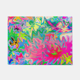 Tapete Jardim de Flores Coloridas Colagem Abstrata