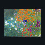 Tapete Jardim Flor Gustav Klimt<br><div class="desc">Uma casa de campo ou um jardim de flores,  como pintado por Gustav Klimt.</div>