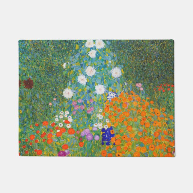 Tapete Jardim Flor por Gustav Klimt (Frente)