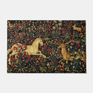 Tapete Jardim Floral Medieval do Unicorn