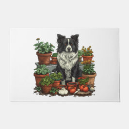 Tapete Jardinagem de Collie de Borda Corta