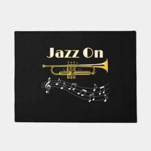 Tapete Jazz Músico No Jogador De Trompetes