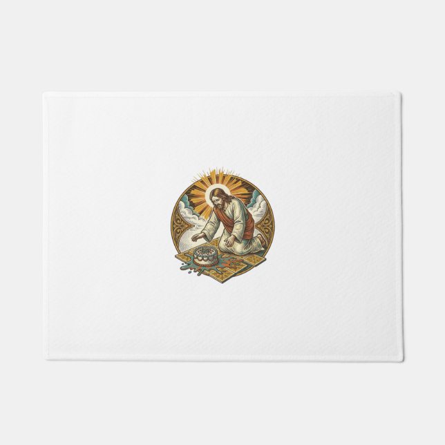 Tapete Jesus Derrubou Bolo De Aniversário Com Rosto Para  (Frente)