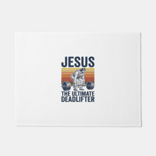 Tapete Jesus O Levantador de Peso Definitivo Camiseta de