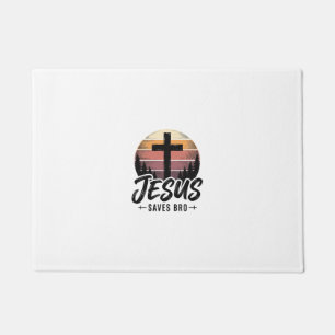 Tapete Jesus Salva Camisa Bros Vintage Cruz Cristã Desi