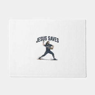 Tapete Jesus Salva Camisa de Gravura Vintage de Arremessa