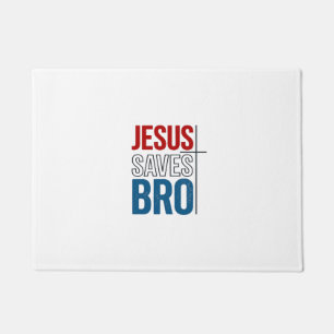 Tapete Jesus Salva Irmão Tipografia Cristã Camiseta Des