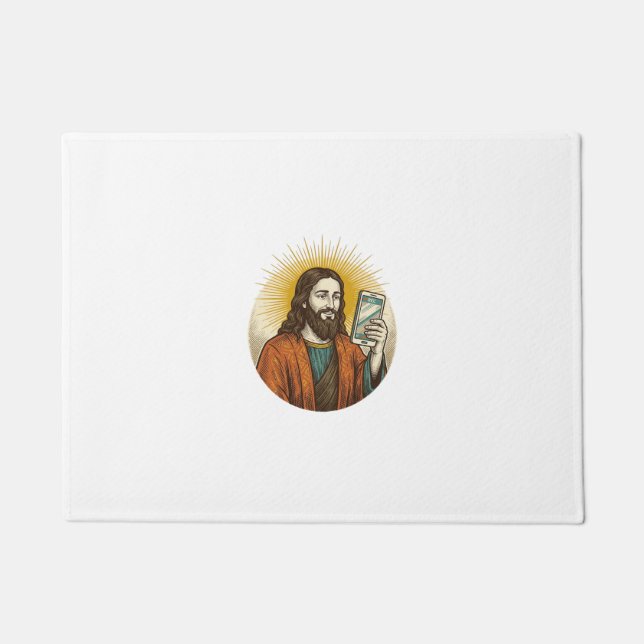 Tapete Jesus Vídeo Acidental Em vez de Câmera de Foto Fai (Frente)