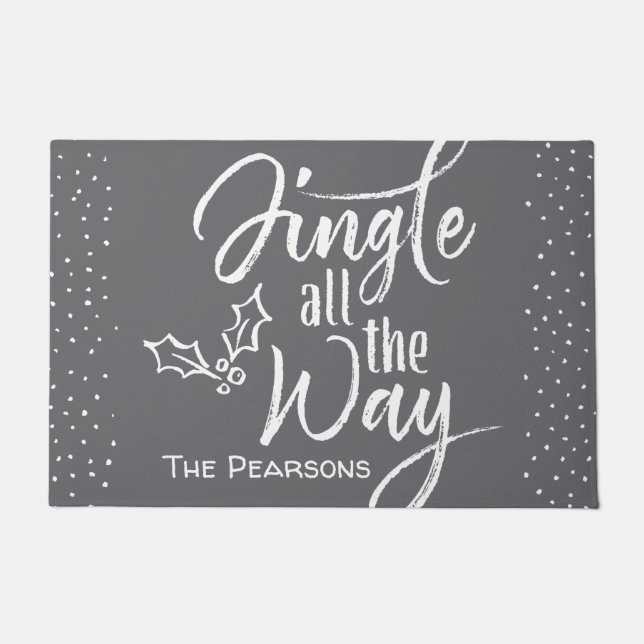Tapete Jingle All Way - Natal personalizado (Frente)