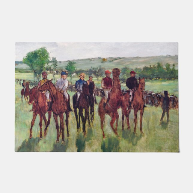 Tapete Jockeys e Race Horses, Edgar Degas (Frente)