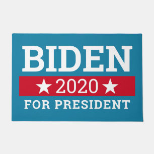 Tapete Joe Biden 2020 para Presidente - Teal Blue Red Sta
