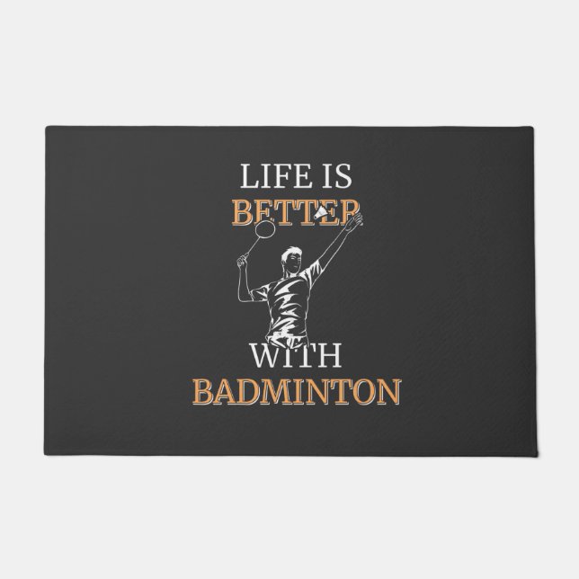 Tapete Jogador de Badminton (Frente)