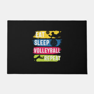 Tapete Jogador de Voleibol Repetir o Voleibol do Sono