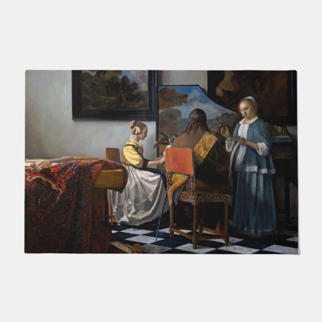 Tapete Johannes Vermeer - O concerto (Frente)