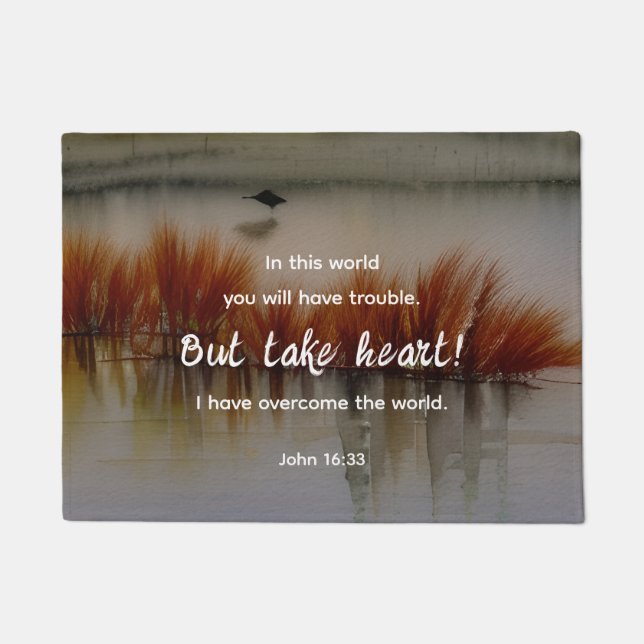 Tapete John 16:33 Eu tenho a Bíblia Verse Christian (Frente)