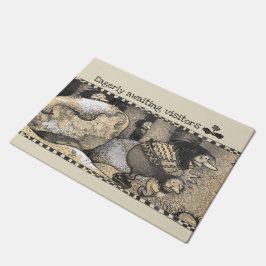 Tapete John Bauer troll ansiosamente aguardando visitante