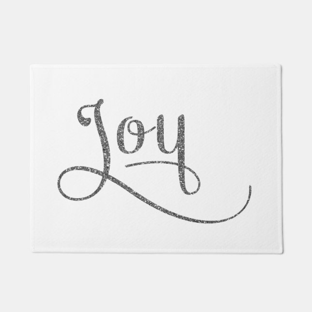 Tapete Joy Script Silver Glitter (Frente)