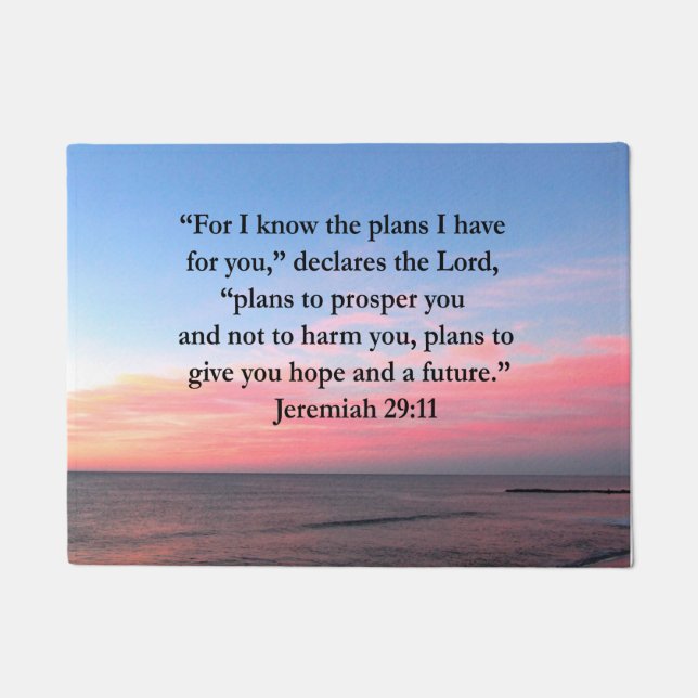 TAPETE JOYFUL JEREMIAH 29:11 SOL (Frente)