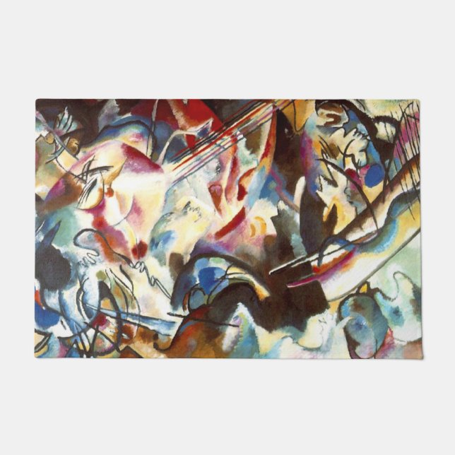 Tapete Kandinsky Abstrato Trabalho de arte (Frente)