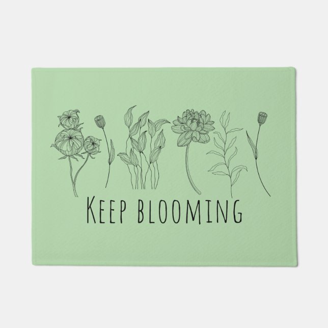 Tapete Keep Blooming Fußmatte (Frente)