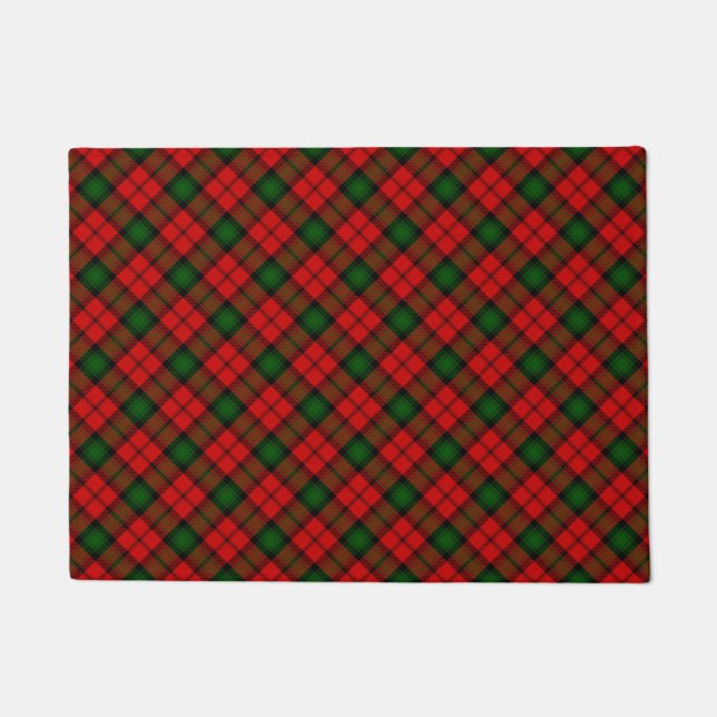 Tapete Kerr tartan green xadrez vermelha (Frente)