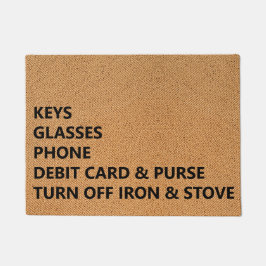 Tapete Keys Glasses Phone Debit Card Purse Iron Stove
