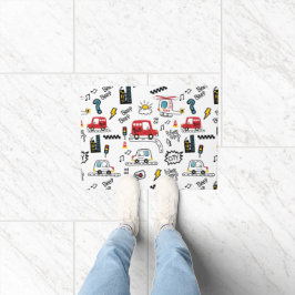 Tapete Kids Playful Transport Pattern 