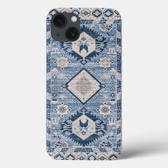 Tapete Kilim Azul Antigo Oriental (Verso)