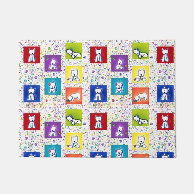 Tapete KiniArt Flowerbox Westies (Frente)