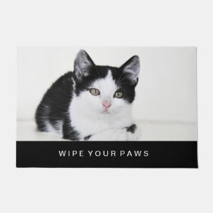 Tapete Kitten Preto e Branco
