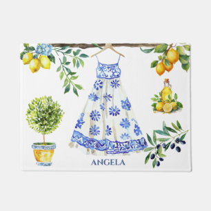 Tapete La Dolce Vita Lemon Blue Itália