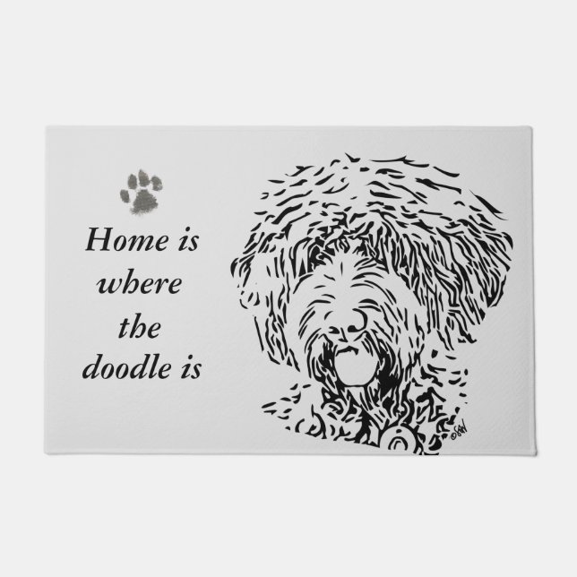 Tapete labradoodle australiano (Frente)