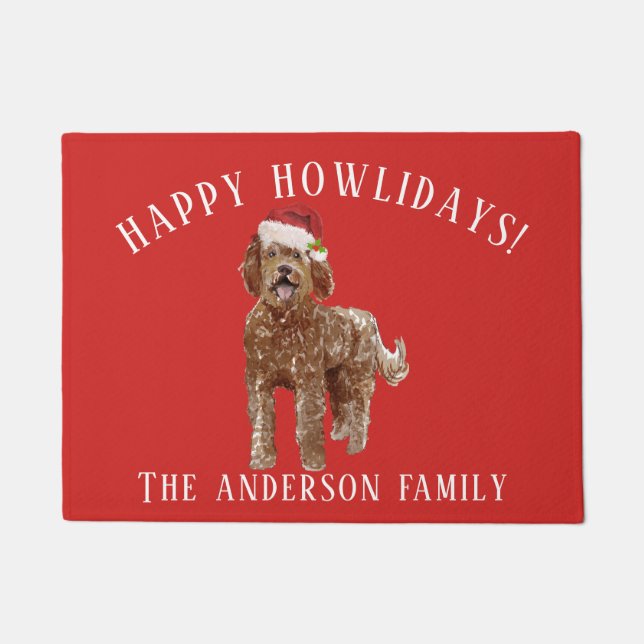 Tapete Labradoodle Dog Christmas (Frente)