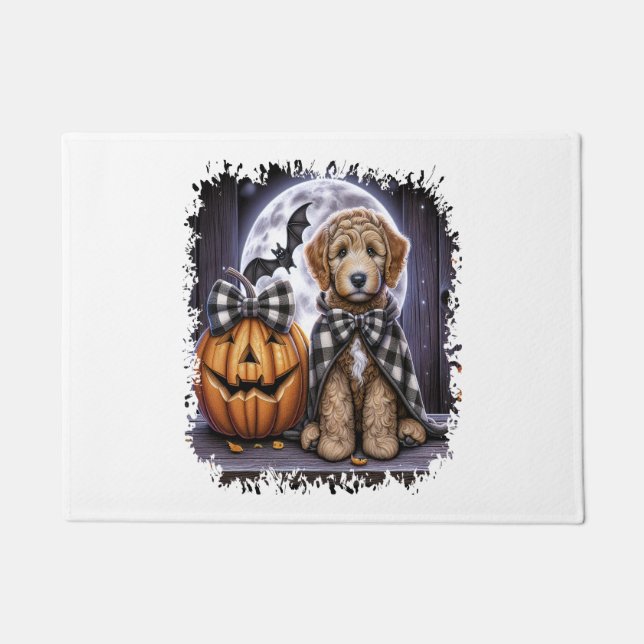 Tapete Labradoodle Dog Halloween Square (Frente)
