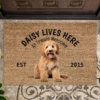Tapete Labradoodle Personalised Dog Lover Doormat