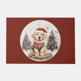 Tapete Labrador Retriever Christmas Puppy