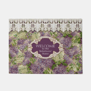 Tapete Laço Home personalizado dos Lilacs n do vintage
