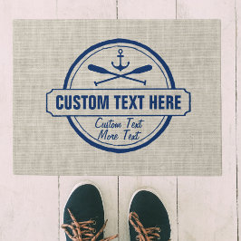 Tapete Lago Personalizado, Casa de Praia e Âncora Náutica