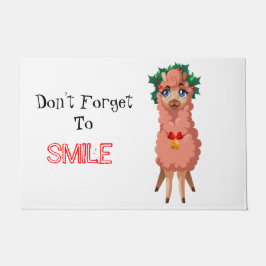 Tapete lama no Natal Doormat