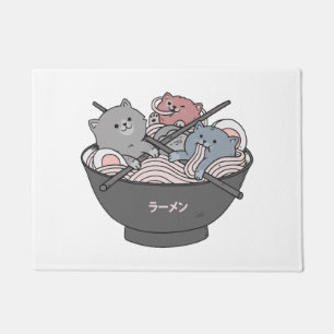 Tapete Lamen Kawaii de Gato
