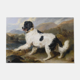 Tapete Landseer Newfoundland Dog (Black and White Animal)