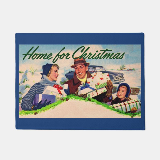 Tapete Lar dos anos 40 para o Natal (Frente)