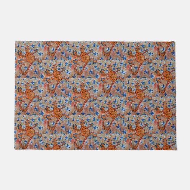 Tapete Laranja Gecko Door Mat (Frente)