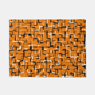 Tapete Laranja Preto Branco RESFRIADO
