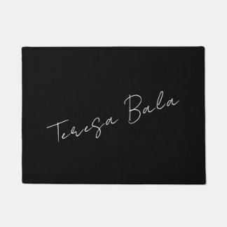 Tapete Last Name Residence Modern Minimal Black Surname