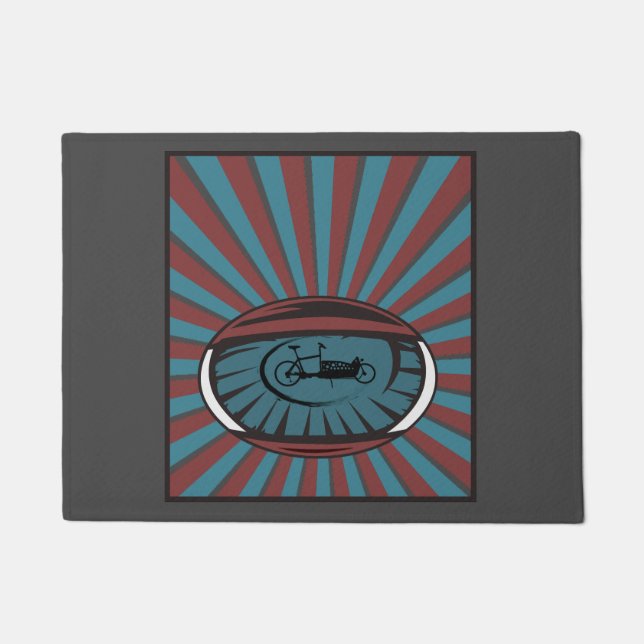 Tapete Lastenrad im Auge mit Strahlen (Frente)