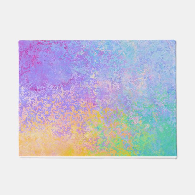 Tapete Lavanda Abstrato de Tinta de Álcool Pastel Neon (Frente)