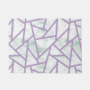 Tapete Lavanda e teste padrão de mosaico verde pálido