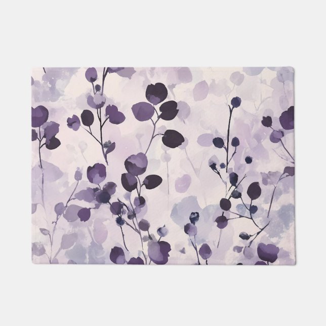 Tapete Lavanda Eucalyptus Watercolor Floral (Frente)
