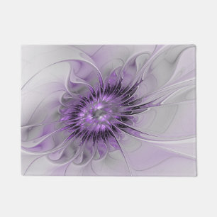 Tapete Lavanda Flor Sonho Moderno Abstrato de Arte Fracta
